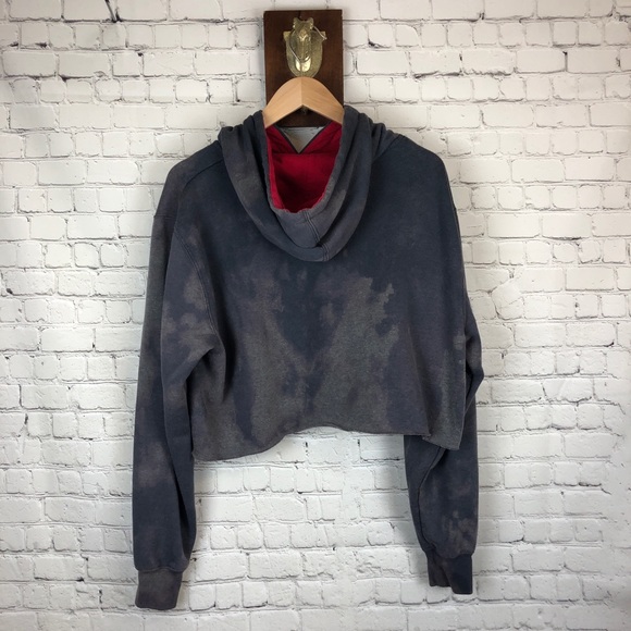 MIAMI REDHAWKS bleached cropped hoodie - Picture 4 of 4